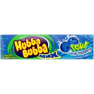  Hubba Bubba Chewing Gum Tape Roll, 2 Flavor Variety (3) each:  Original Bubble Gum, Sour Blue Raspberry (2 Ounces)