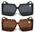 thumbnail image 3 of 2 Pairs Oversized Square Women Bifocal Reading Sunglasses Reader Glasses Lion Head +1.00, 3 of 7