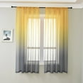 thumbnail image 1 of Color Gradient Tulle Window Curtain for Bedroom Living Room Balcony Drapes Yellow gray 130cm*250cm, 1 of 8
