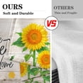 thumbnail image 4 of Yellow Sunflower Flower Kitchen Curtains, Summer Bee Boardshort Window Curtains Set of 2, Window Treatment Tier Curtains for Kitchen Over Sink Bathroom Dining Room Decor (26x36 Inch), 4 of 5