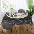 thumbnail image 5 of Yayeee Tablecloths for Rectangular Tables 60 x 120 inch Party Table Cover, Beige Moon, 5 of 6