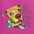 thumbnail image 2 of Colorful Pitbul | People Will Know How Large Your Soul | Dean Russo Art Animal Lover Unisex Crewneck Sweatshirt, Fuschia, Medium, 2 of 6
