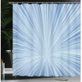 thumbnail image 3 of Ambesonne Abstract Art Shower Curtain, Concentric Stripes Art, 69"Wx84"L, Pale Blue, 3 of 4
