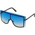 thumbnail image 4 of OVERSIZED VINTAGE RETRO Huge Big MASK SHIELD Half Face Owen Style SUNGLASSES, 4 of 13