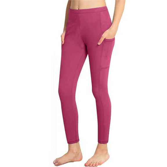 Stretchy Tights for Teen Girls Solid Color Elastic High Waist Comfy Athletic Leggings Girls Trendy Compression Pants