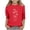 Red, variant on Bixock Toddler Boys Girls 3/4 Sleeve Shirts Casual Shirts Crew Neck Print Tops for Kids Clothes School Uniforms Soft Comfortable Pullover Tops