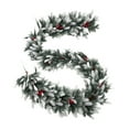 thumbnail image 2 of sruoe Christmas Garland, Artificial Garland Greenery, Faux Greenery Garland, Fake Flowers Garland Vine, Indoor Mantle, Hanging Maple Leaf Garland for Home, Holiday, Wedding Party Decoration Rattan, 2 of 6