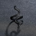 thumbnail image 3 of Anillo de serpiente gótico Vevor para hombres y mujeres ajustable negro exagerado, 3 of 3