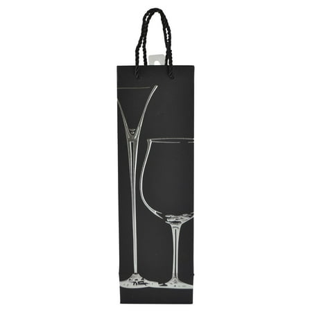 

Three Star Black And Silver Heavy Duty Large Wine Bottle Bag WP101