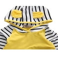 thumbnail image 4 of Ensemble de Pantalons Longs pour Bébés Garçons Filles à Capuche Rayé, 4 of 5