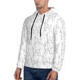 thumbnail image 3 of Pofeuu Poodle Dog Print Mens Casual Hooded Collar Drawstring Hoodies Pullover Sweatshirts Casual Long Sleeve Shirts-XX-Large, 3 of 7