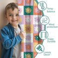 thumbnail image 3 of Blackout Kids Curtains,Colorful Daisy Flower Checkered Pattern Childrens Insulated Curtains Set Of 2,Bedroom Essentials,Toddler Room Decor 52"x63", 3 of 5