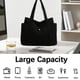 thumbnail image 5 of Bolsas de gran capacidad de mujer, bolsas de lona, bolsas de hombro, bolsas de lona de cubo, bolsa de hombro único negra, 5 of 6