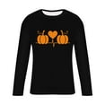thumbnail image 6 of UVEASISHA Halloween Gifts for Men Big and Tall Long Sleeve T-Shirts Novelty Pumpkin Heart Print Graphic Tees Holiday Casual Workout Shirt Black 5XL, 6 of 6