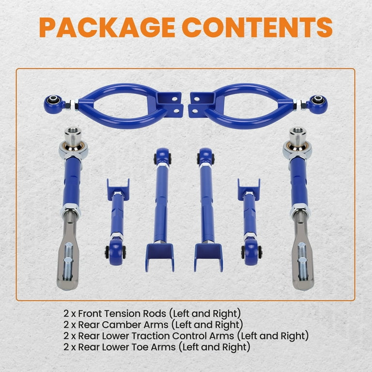 Maxpeedingrods Front Tension Rod Rear Traction Toe Camber