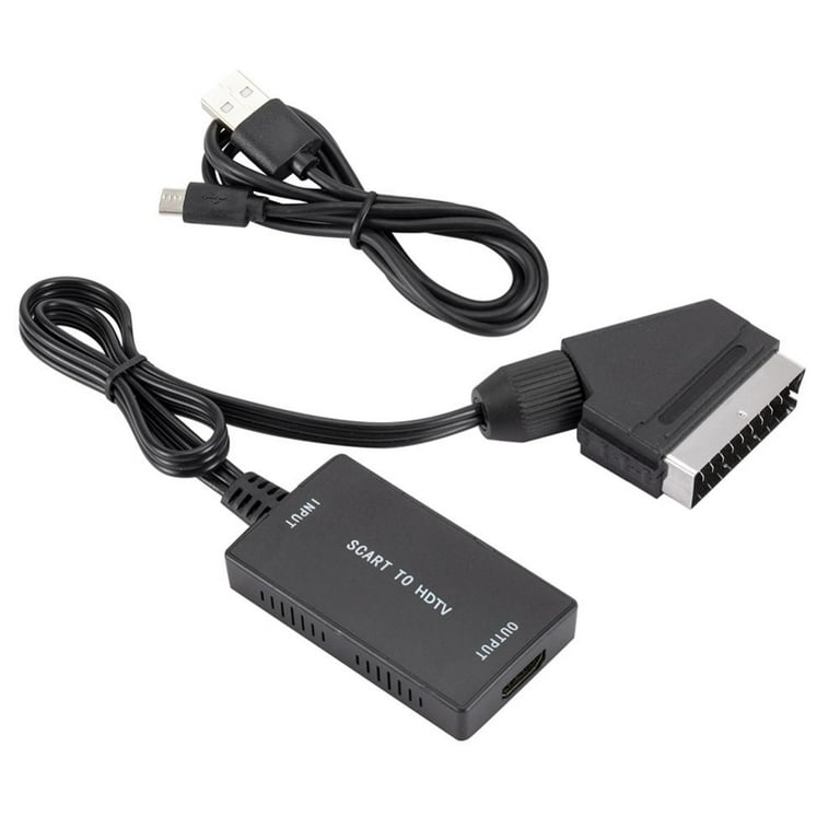HDMI-compatible to SCART Converter Portable Plug and Play High