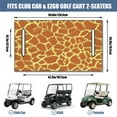 thumbnail image 3 of 51" x 31" Golf Cart Bench Seat Cover, Oversized Microfiber Towel for EZGO, Club Car, Yamaha, Icon Standard Front Seats, Universal Design, 3 of 8