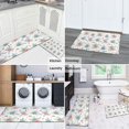 thumbnail image 5 of Pioneer Flower Floral Print Pattern Kitchen Rugs Sets Of 2, Anti Fatigue Non Slip Washable Floor Mats for Kitchen Sink Laundry, 17X30 Inch + 17X47 Inch, 5 of 6