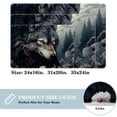 thumbnail image 2 of Wolf Non-Slip Polyester Floor Carpet Door Rugs - Machine Washable Kitchen Rug, 2 of 6
