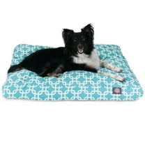 Majestic Pet | Links Shredded Memory Foam Rectangle Pet Bed For Dogs, Removable Cover, Teal, Medium