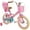 Pink, variant on RULLY 12 Inch Girls Bike with Basket Bike Streamers Toddler Cycle Bikes, Purple