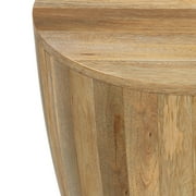 Simpli Home Elmbrook 21 inch Wide Solid Mango Modern End Table in Natural, Assembled