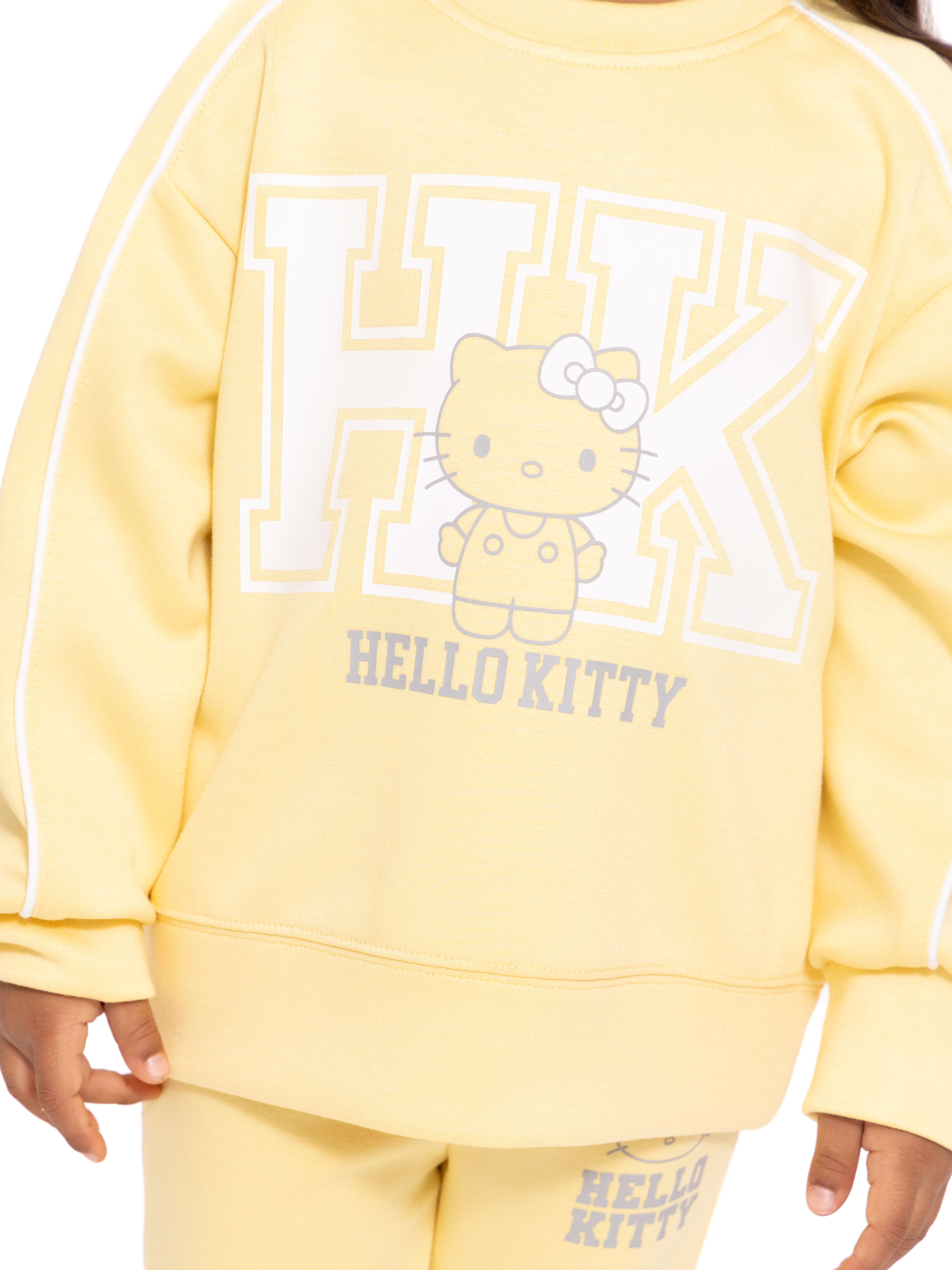 Hello Kitty Toddler & Big Girls Active Graphic Sweatshirt with Long Sleeves, Sizes 12M-12