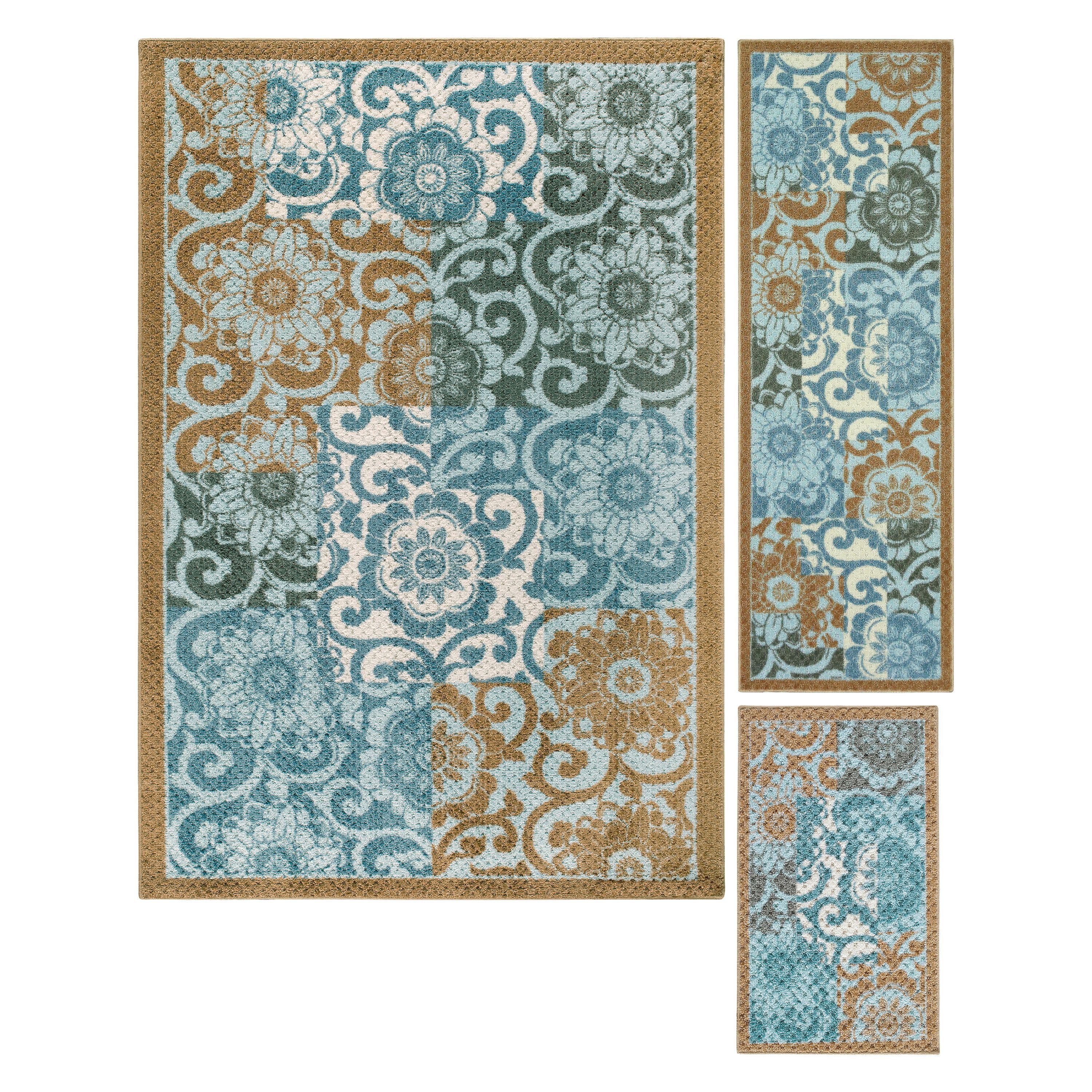 Better Homes And Gardens Pretty Peony 3 Piece Area Rug Set Better Homes And Gardens Pretty Peony 3 Piece Area Rug Set