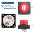 thumbnail image 3 of 2X Battery Disconnect Switch Master Cut Shut Off Switch 12V 24V 48V, 3 of 8