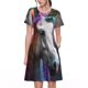 thumbnail image 1 of Disketp Colorful Haired White Horse para Vestido de Manga Corta para Mujeres, Vestidos de Verano para Mujeres, Casual y Holgado para la Playa, 1 of 6