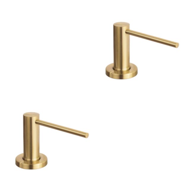 Wosthever Accesorios funcionales para fregadero de cocina, dispensador de jabón, dispensador de detergente ancho Type2 NO2
