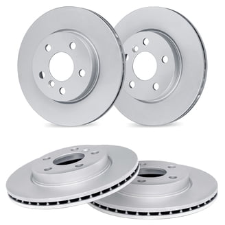 R1 Concepts Front & Rear Drilled & Slotted Brake Rotor Kit - WGPN2-02021, High Performance, Rust Protected