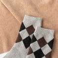 thumbnail image 6 of Monebena 5 Pairs Men Socks Super Thick Thermal Hiking Winter Warm Boot Heavy Soft Cozy Socks Colorful Novelty Socks for Men & Women M01, 6 of 11