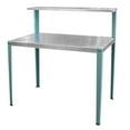 thumbnail image 4 of AmeriHome Multi-Use Steel Table/Work Bench with Teal Legs, 4 of 4