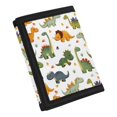thumbnail image 2 of CHAQLIN Cute Dinosaur Print Waterproof Small Purse, Thin Polyester Fabric Clutch Wallet for Outdoor Sports Daily Use, 2 of 7