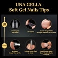 thumbnail image 3 of Gel Nails Tips UNA GELLA Soft Gel Prefile 600, ataúd corto, 3 of 9