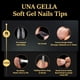 thumbnail image 3 of Gel Nails Tips UNA GELLA Soft Gel Prefile 600, ataúd corto, 3 of 9