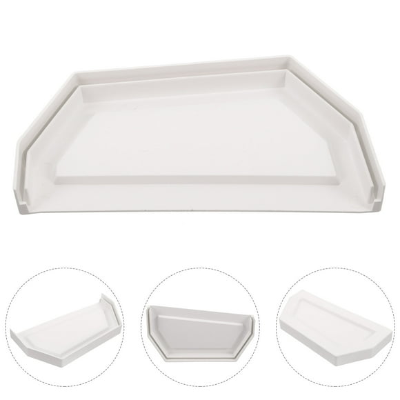 OULII Gutter Fitting Parts Gutter Downspout Drop Outlet PVC White 1Pack