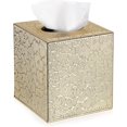 thumbnail image 1 of Cubierta De La Caja Del Titular Del Papel De Seda Del Cuero De La Pu - Oro, 1 of 5