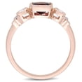 thumbnail image 4 of Everly Women's Garnet and Sapphire 10K Rose Gold Engagement Ring, 4 of 7