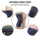 thumbnail image 5 of RV Rodillera de compresión (1 par), alivia la artritis y el dolor en las articulaciones, rodillera deportiva antideslizante para atletas, rodillera elástica para hombres y mujeres, correr, deportes Rojo Verde, 5 of 5