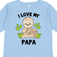 thumbnail image 4 of Inktastic Cute Sloth I Love My Papa with Green Leaves Boys or Girls Long Sleeve Toddler T-Shirt, 4 of 5