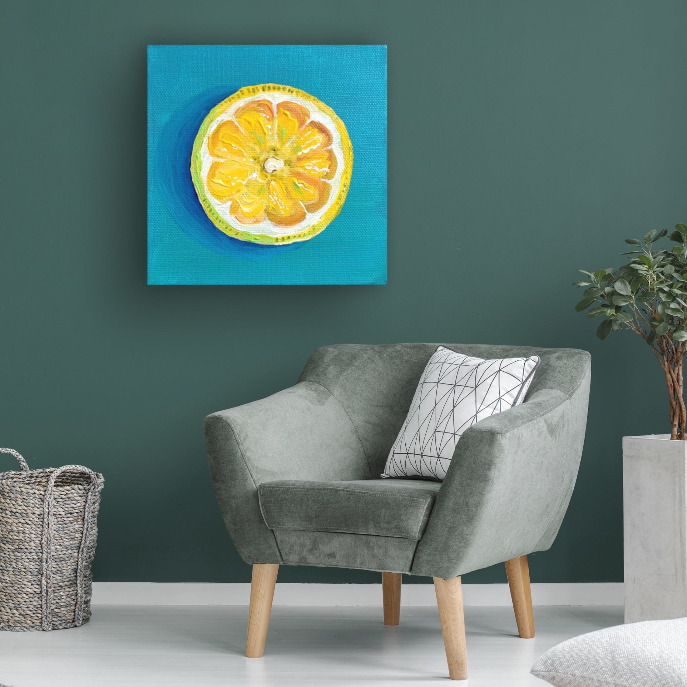 Trademark Fine Art Key and Sea Lemon Slice Canvas Wall Art