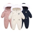 thumbnail image 3 of Kyuaiguo Baby Toddler Boys Girls Jacket Romper Winter Puffer Coat Junmsuit 2-6T, 3 of 10