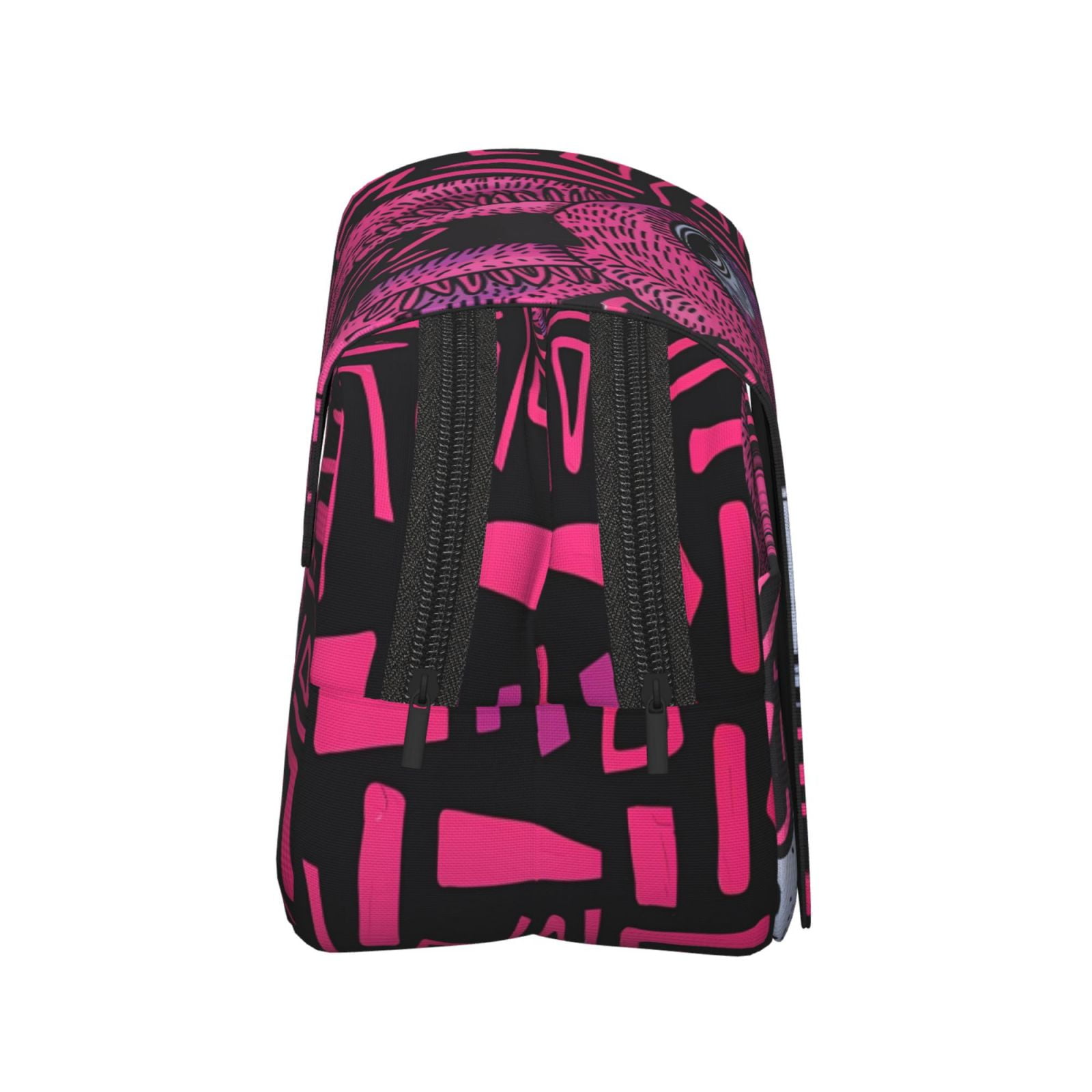 Rateoe ink Donkey Pop Art Pattern Double Clamshell Pen Case, Storage Organizer with Two Zipper Compartments– Holds Up to 50 Pencils & Pens