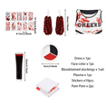 thumbnail image 3 of Alaiyaky Cheerleader Costume for Woman, Woman Halloween Zombie Dead Cheerleader Fancy Dress Outfit Halloween Outfit Scary Dress Party, 3 of 5