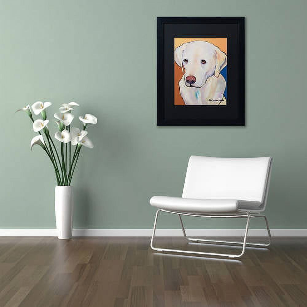 Trademark Fine Art "Millie Large" Canvas Art by Pat Saunders-White, Black Matte, Black Frame