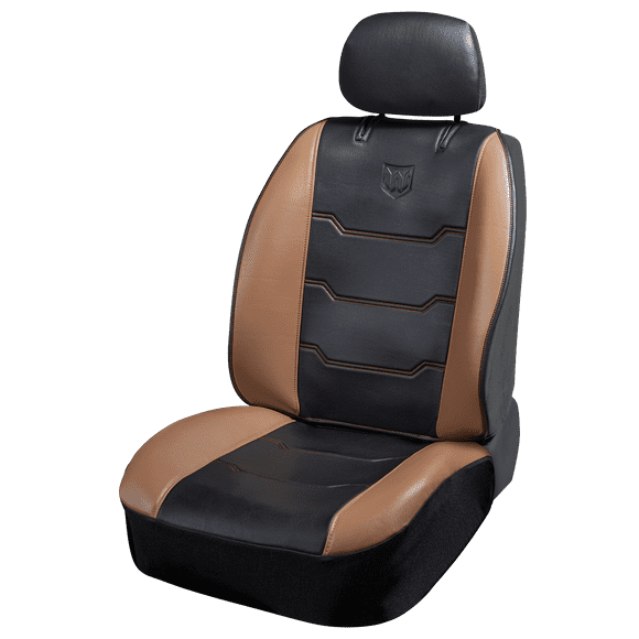 Plasticolor Housse de Siège 008688R01 Deluxe; Dossier Bas; Logo WeatherPro; Cuir; Noir; Simple; avec Appui-Tête