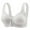 Gray, variant on Jamicy Womens Underwear Womens Daily Wear Front-Closure Cotton Bra Comfort Bra for Women Breathable Unlined Full Coverage Wireless