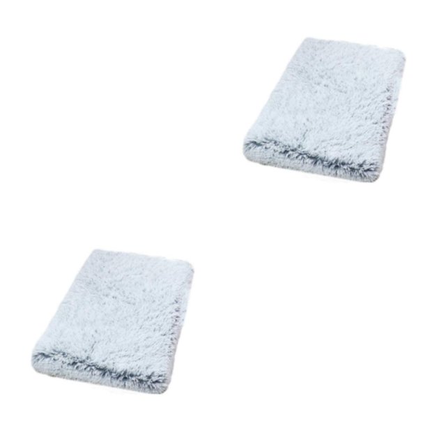 Dalazy Suitable For All Breeds Dog Bed Easy To Clean Durable Pet Cushion Polyester Pet Mat Value For Money grey white S 40*30*5cm 2Set
